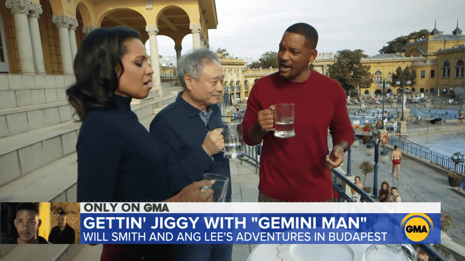 Will Smith, Széchenyi Thermalbad, Gemini Man, Budapest, Ungarn