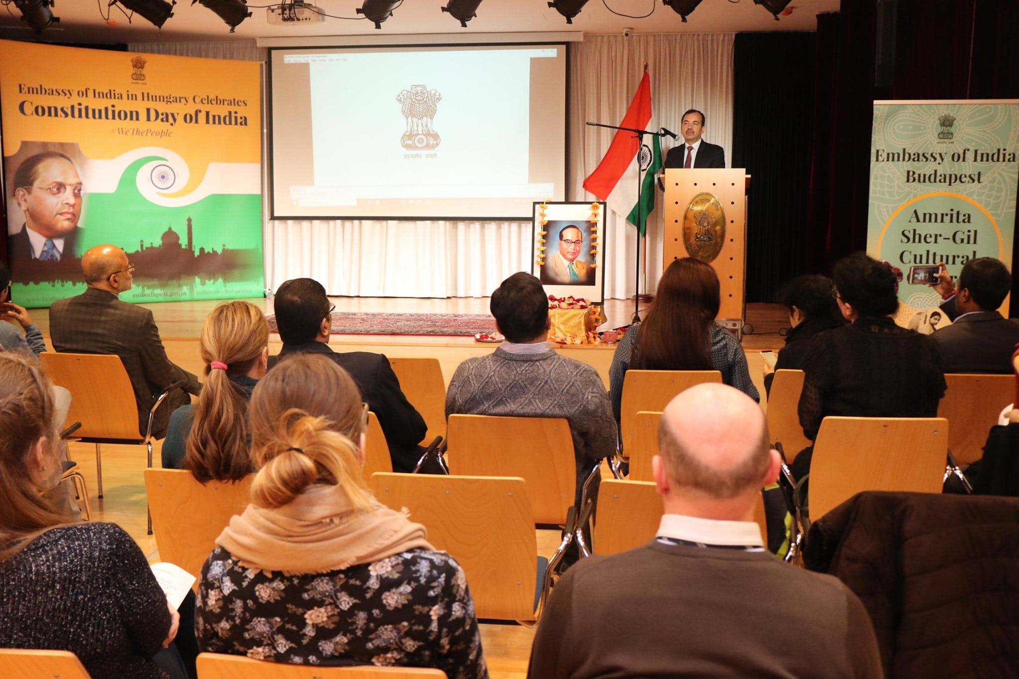 Embassy Of India celebrated the 70th Constitution Day Of India Budapest