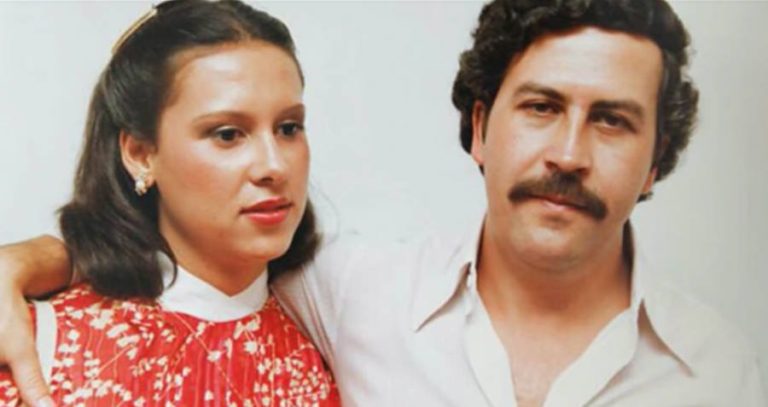 Pablo Escobar and his wife