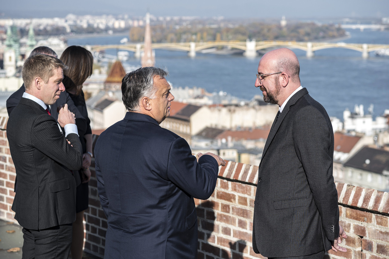 Viktor Orbán and Charles Michel