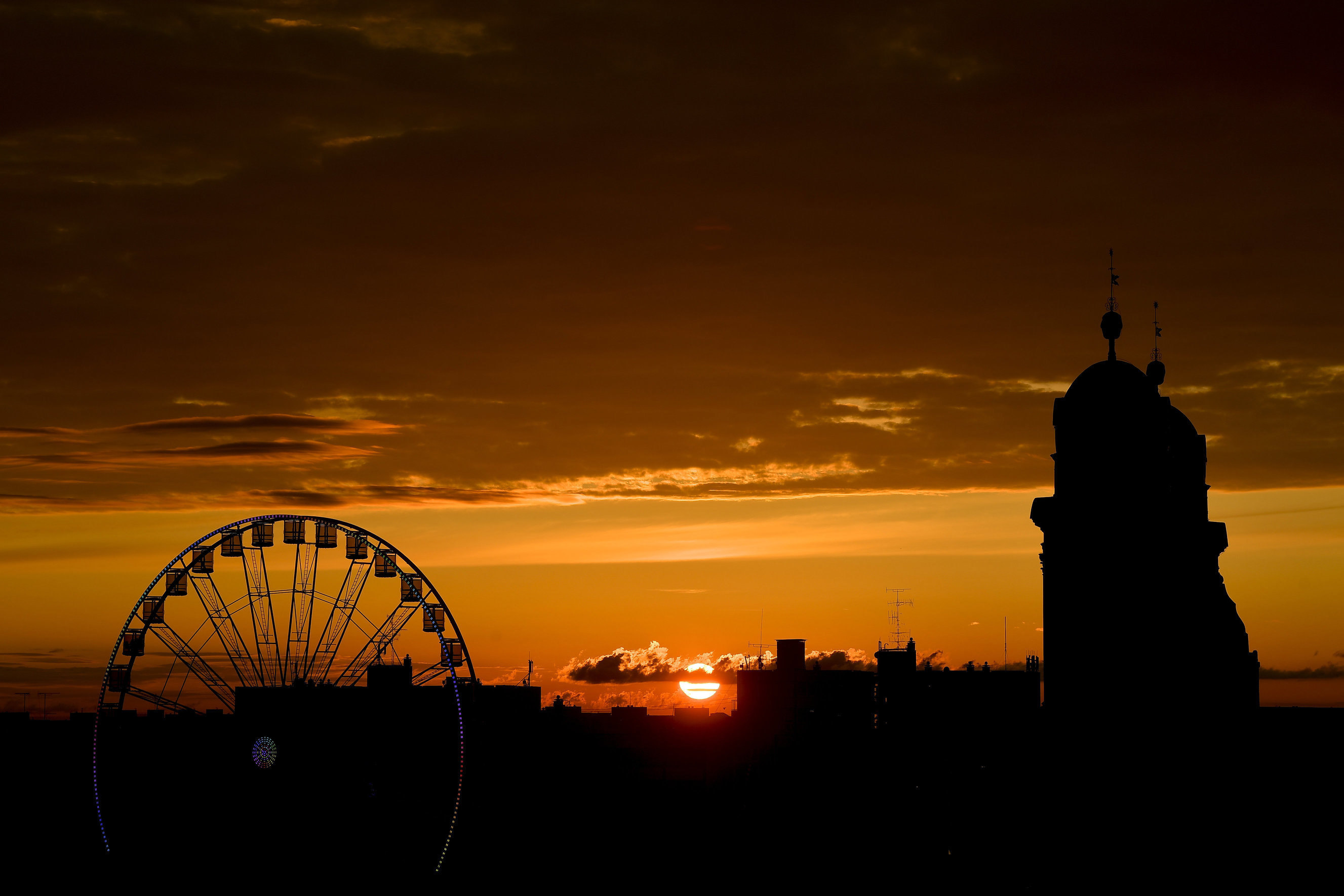 Sonnenuntergang in Debrecen