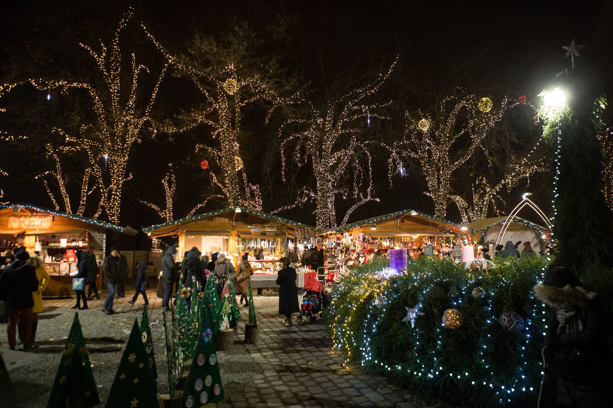 アドベント、クリスマス、市場、ブダペスト