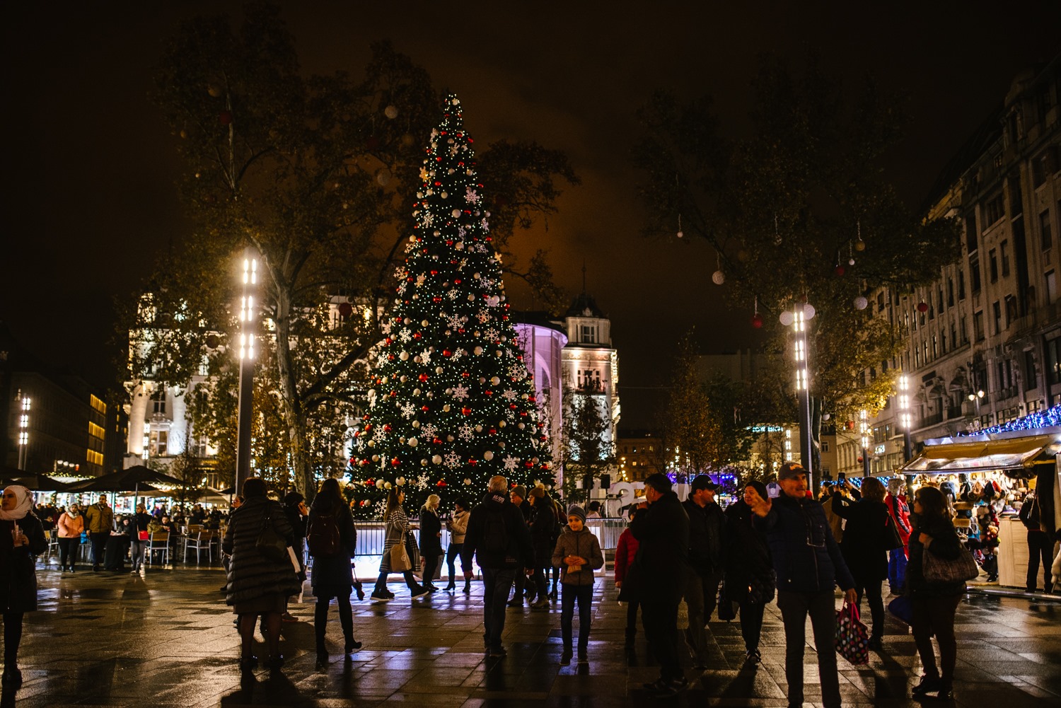 Budapest, Vörösmarty, fiera, Natale