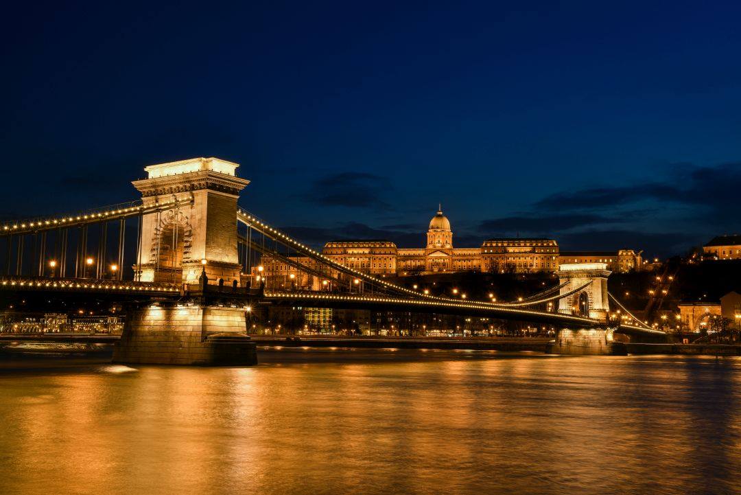 Будапешт, Цепной мост, вид, мост