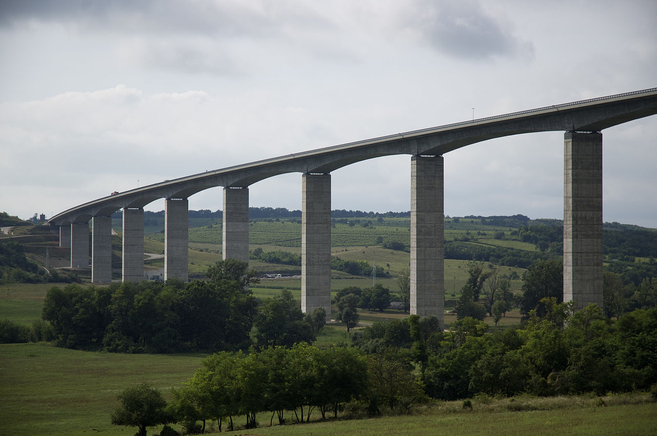 Kőröshegyi Bridge, Hungary, bridge viaduct