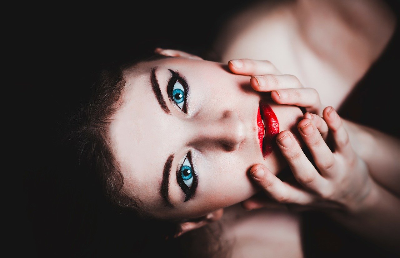 blue-eyes woman sexy skin