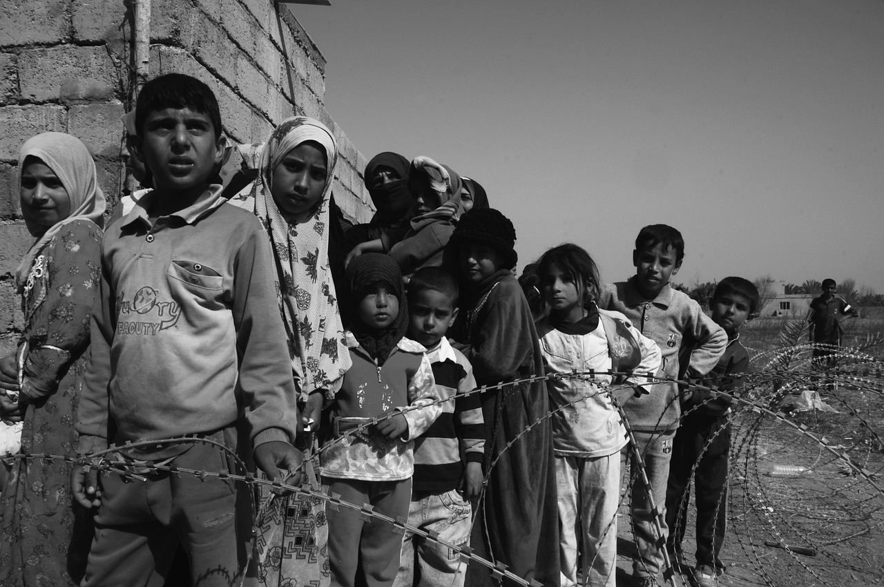 válečné děti na Středním východě
