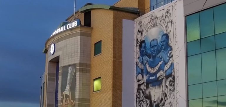 Chelsea Stamford Bridge Stadium Football Mural Soccer