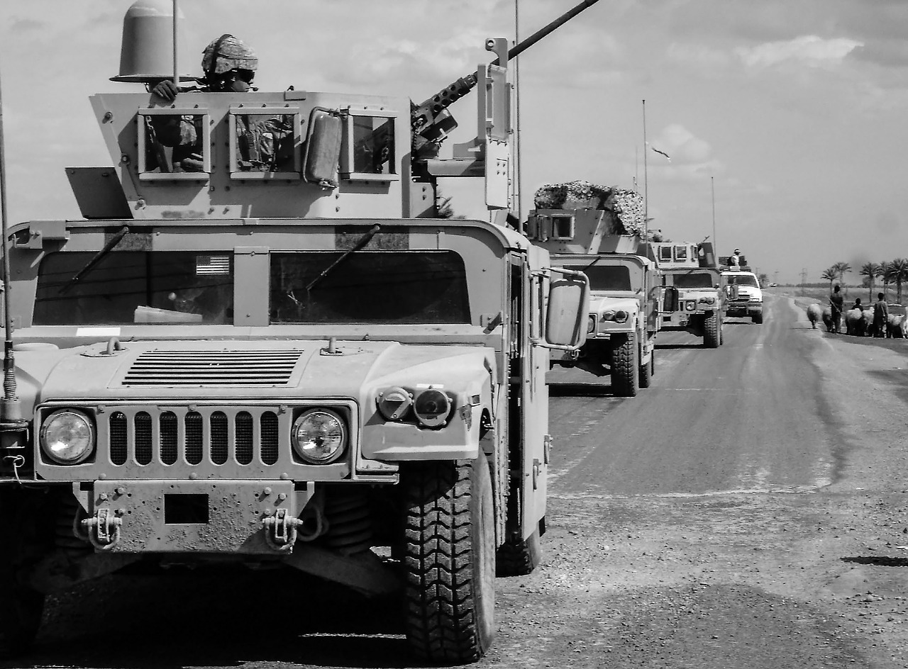 véhicule états unis armée irak moyen orient