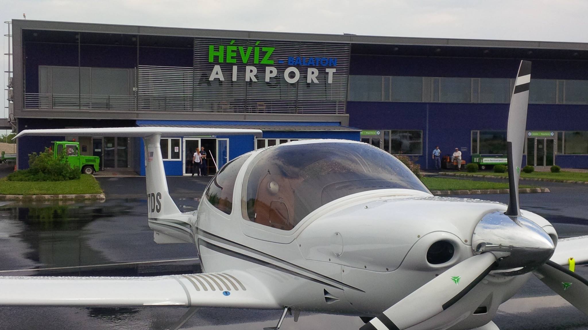 Hévíz Airport, flight, Hungary