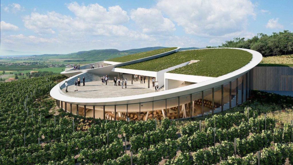 Vinarija Sauska Prikaz plana dizajna Tokaj terasa
