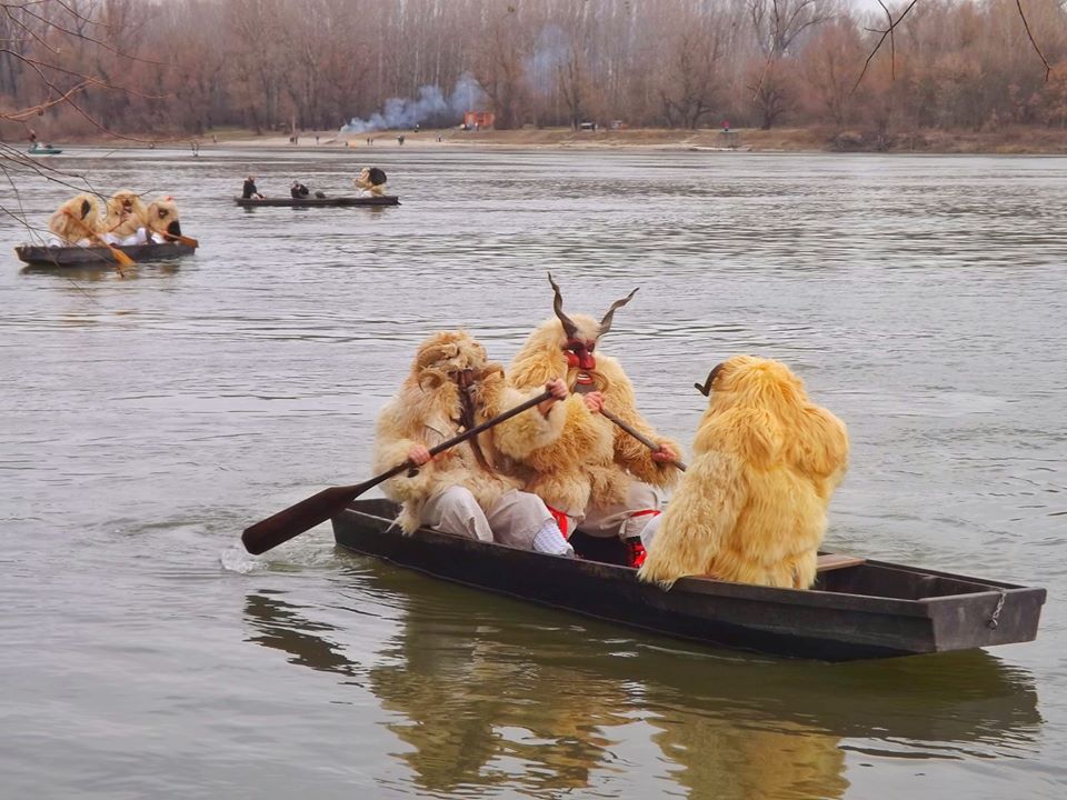 busójárás fluviul Dunărea canotaj cu barca