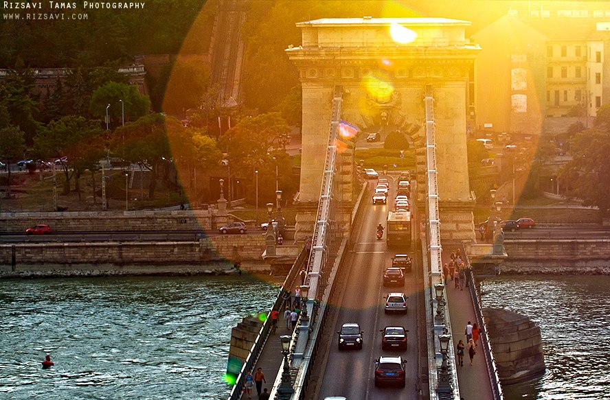 Kettenbrücke Sonnenuntergang
