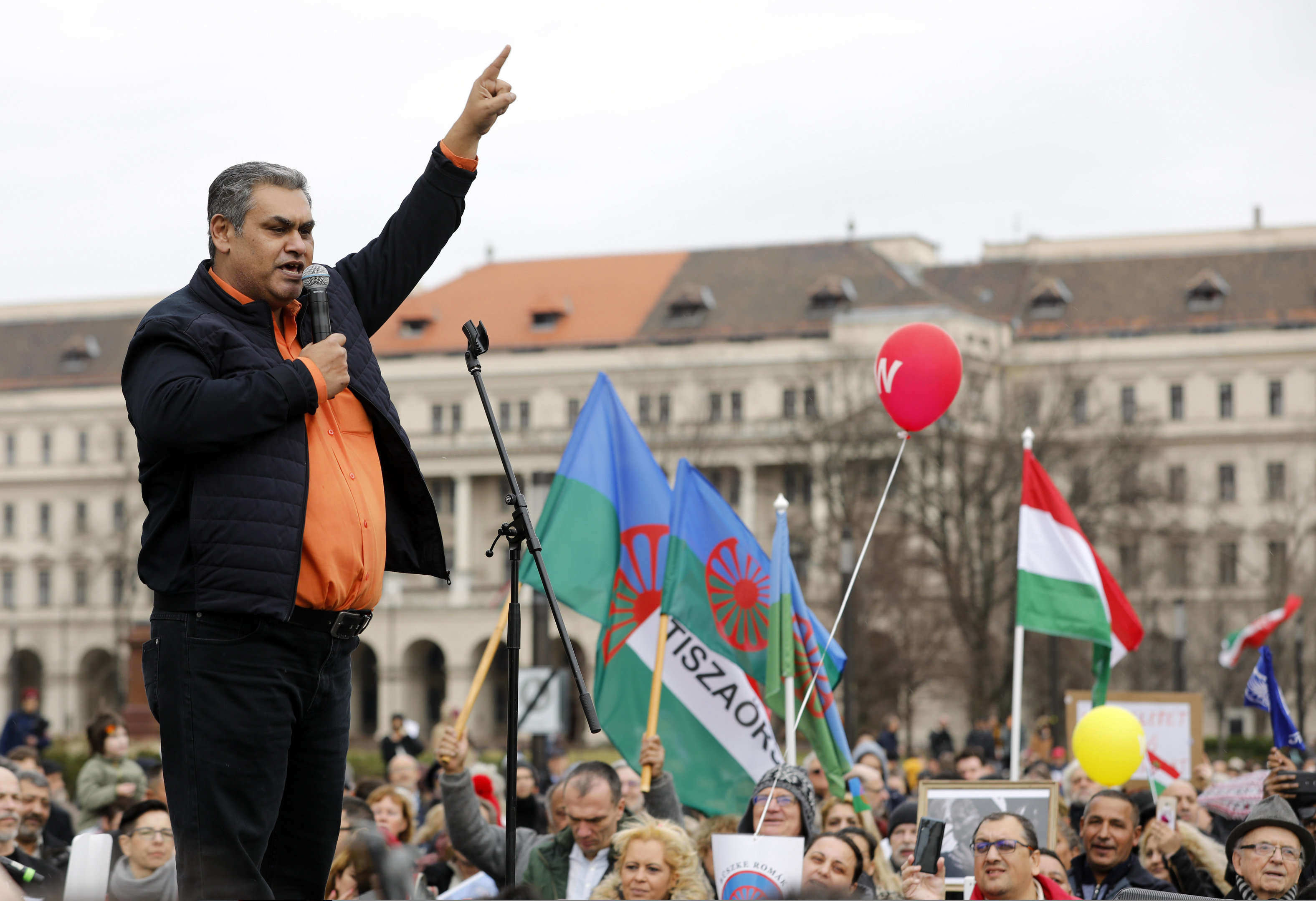 demonstrație pentru romi