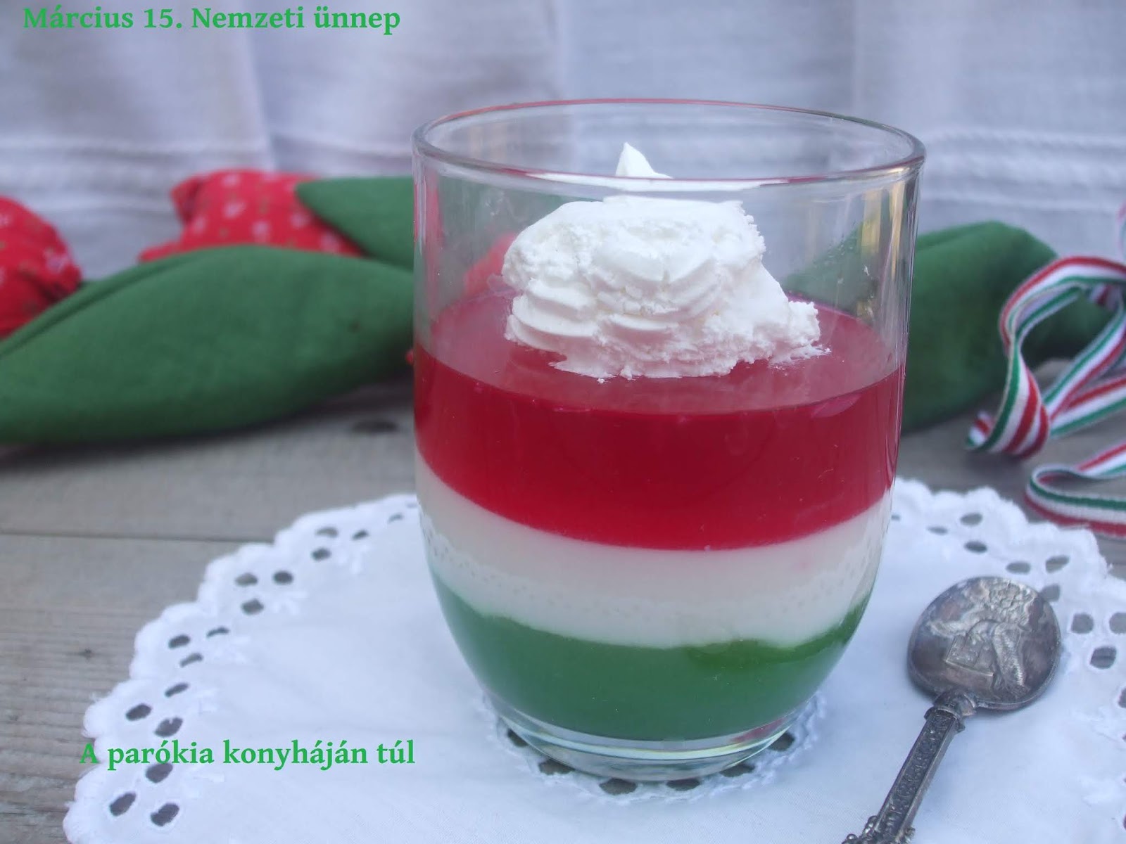 red white green cream