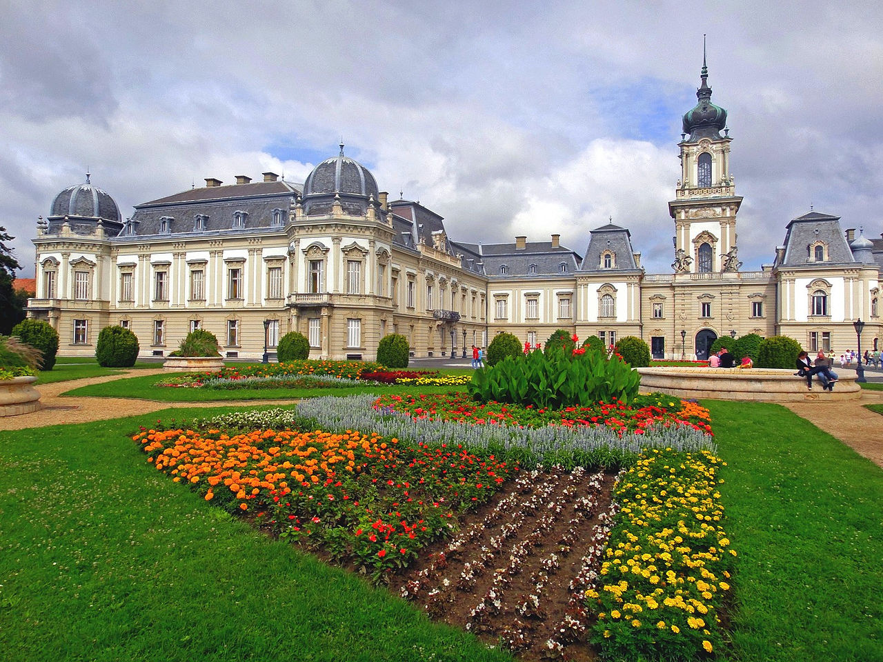 Festetics Castle, building, Keszthely, Hungary, castle, castle garden