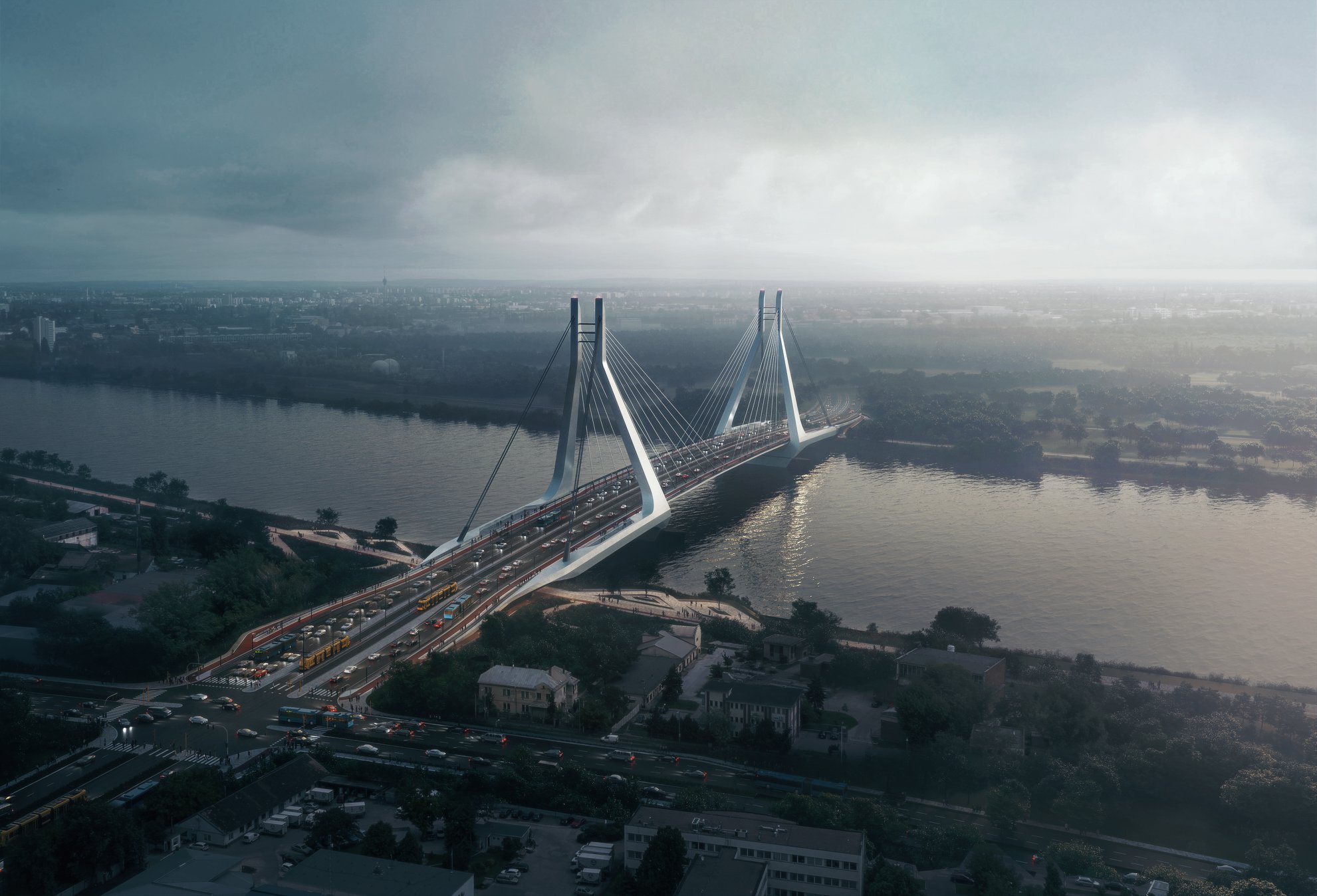 جسر جالفاني ، المجر ، بودابست ، الدانوب