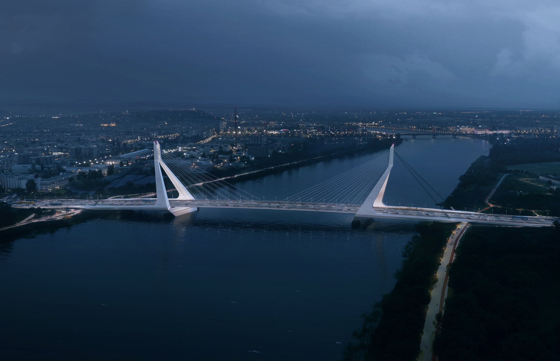 Міст Гальвані, Дунай, Будапешт, Угорщина