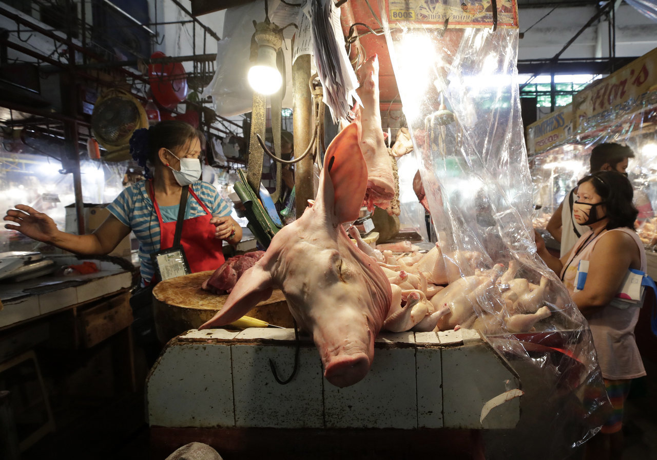 الفلبين-سوق لحم الخنزير