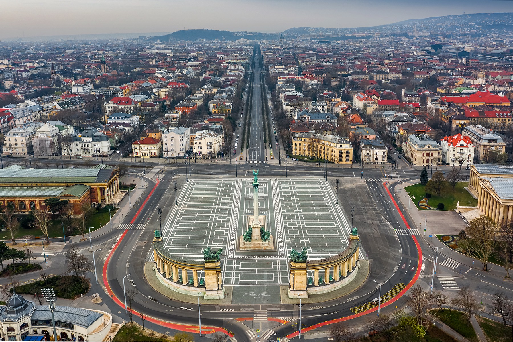 Budapest, Heldenplatz, Ungarn