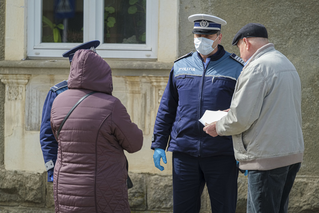 Rumunská policie proti koronaviru