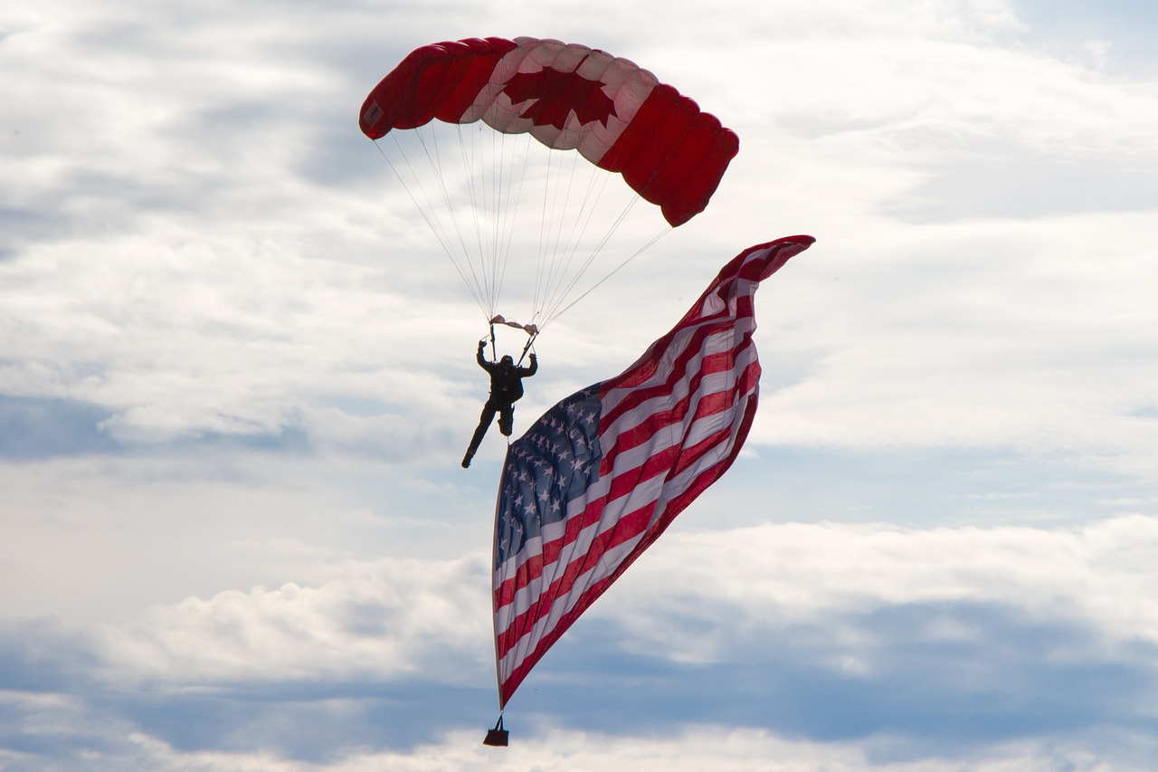 парашютист-Канада-США-Соединенные Штаты