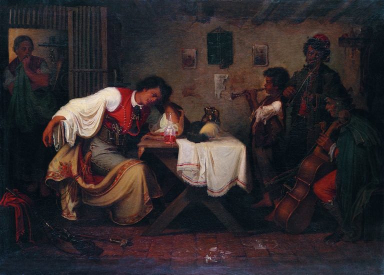 Munkácsy Búsuló Betyár Painting