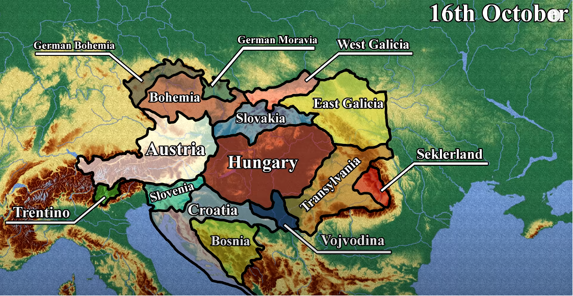 poslední dny rakousko-uhersko