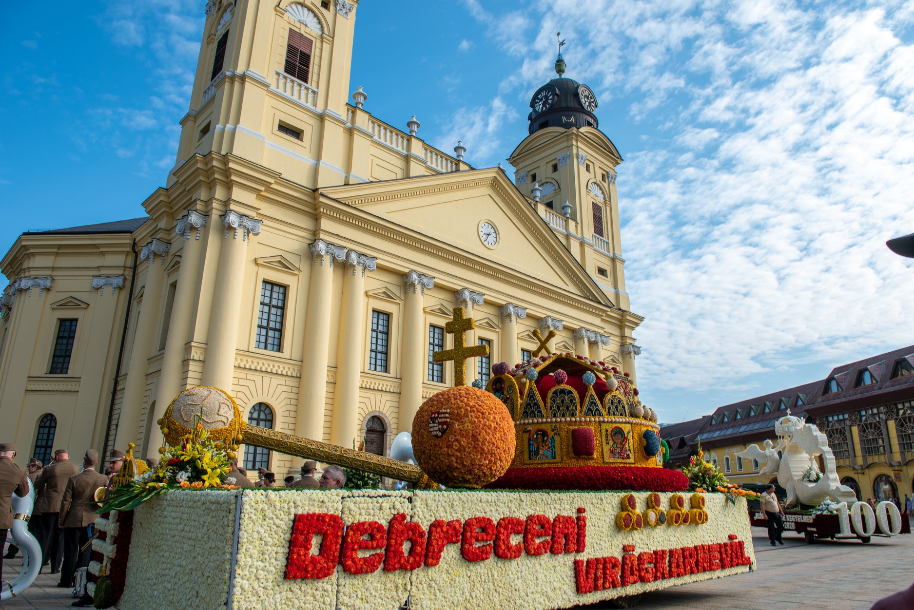 Great Reformed Church, Debrecen, Hungary, Flower Carnival