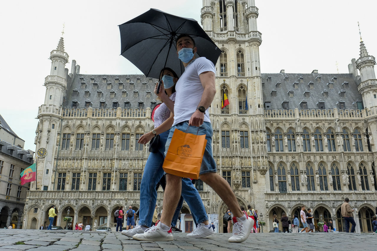 Brüssel-Belgien-Coronavirus