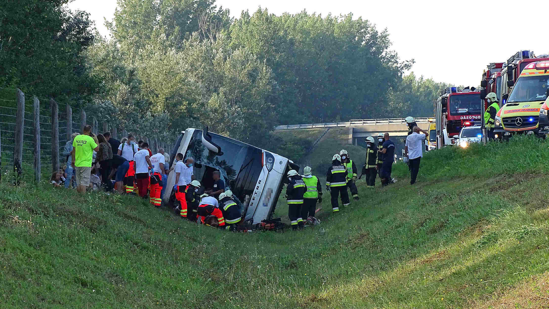 autobusová tragédie v Maďarsku