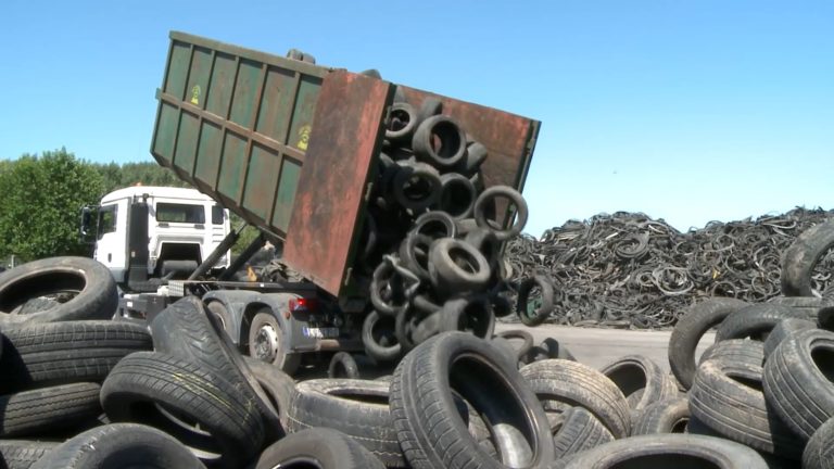 car tire-recycling-waste