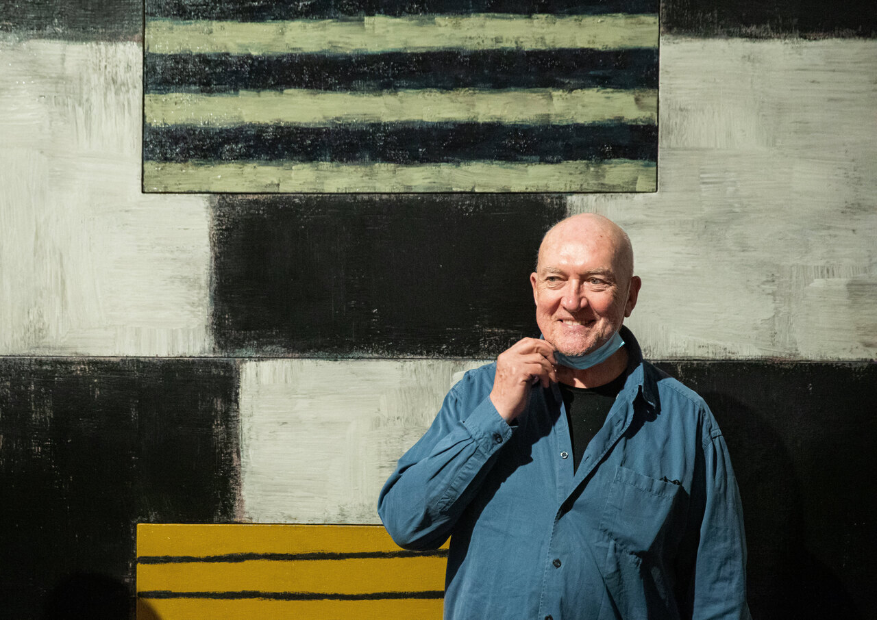 abstract artist Sean Scully exhibition in Budapest