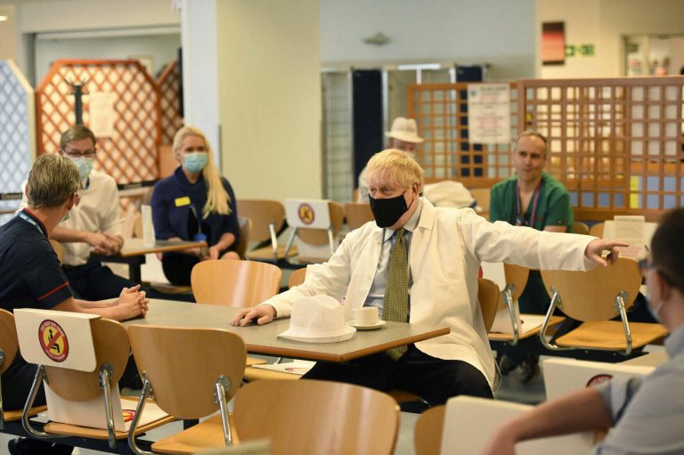 boris johnson in hospital