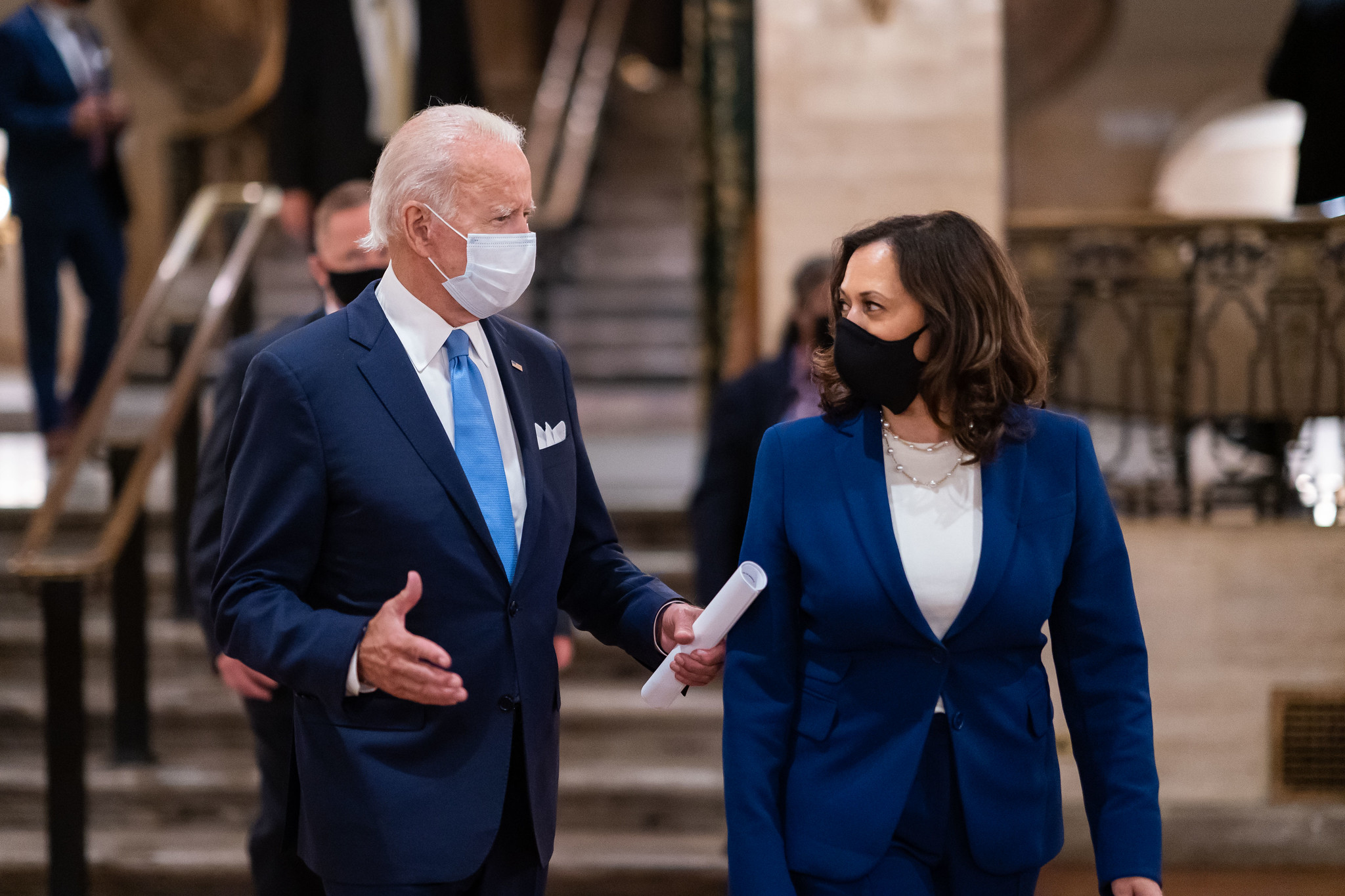 Joe Biden Kamala Harris vorbind