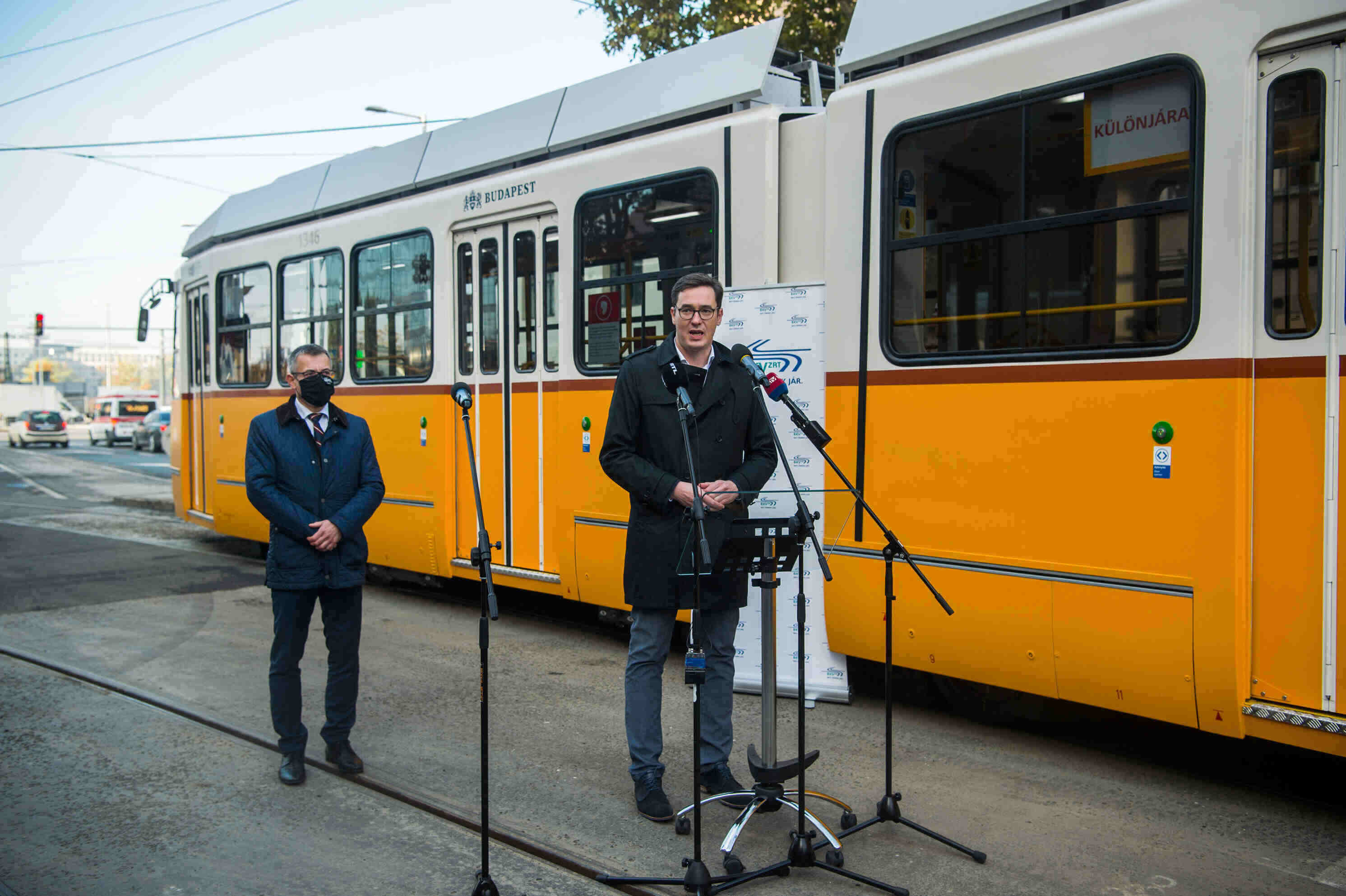 Neue Straßenbahnlinie in Budapest