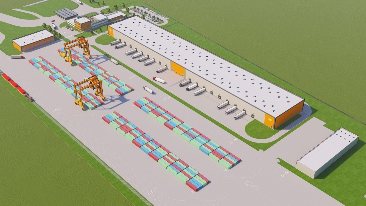 The largest intermodal railway combi terminal of Europe is being built on the New Silk Road