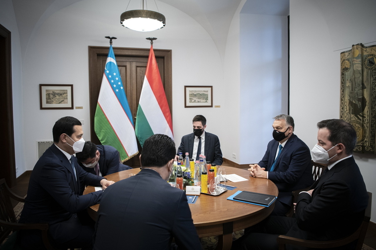 Prime Minister Viktor Orbán met Uzbekistan's Deputy Prime Minister Sardor Umurzakov in Budapest