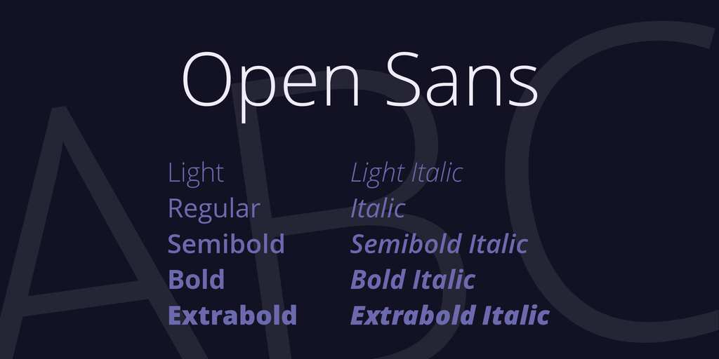 open sans
