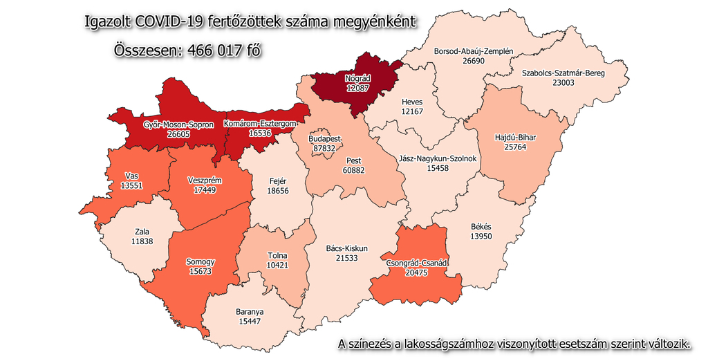 Covid Térkép Map March Március 7