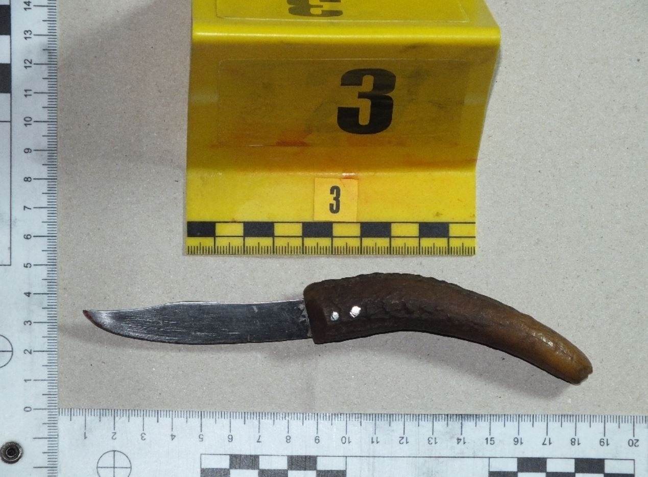 Hunting Knife Vadászkés Evidence Bizonyíték
