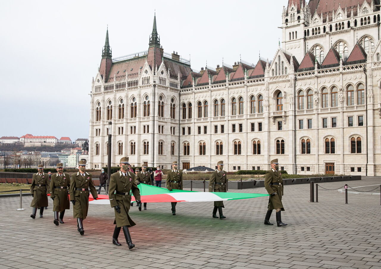 March 15 - National flag hoisted by Parliament