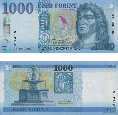 HUF banknote Forint money