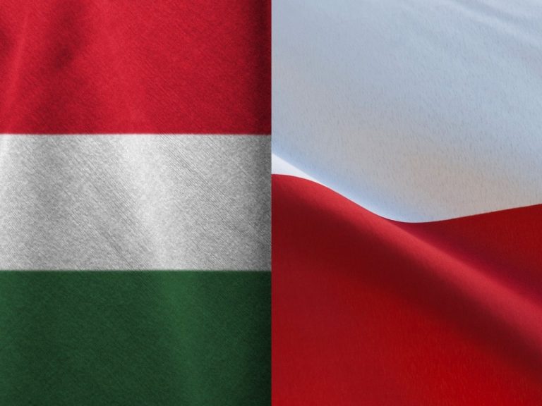 Poland and Hungary Flag Zászló Lengyelország Magyarország