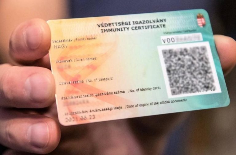 immunity certificate