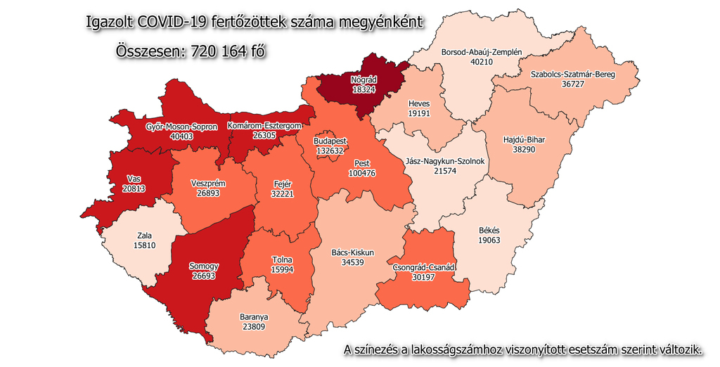 koronavírus hungary map covid coronavirus