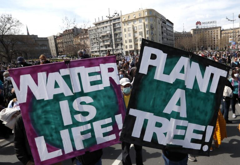 serbia protest environmental protection