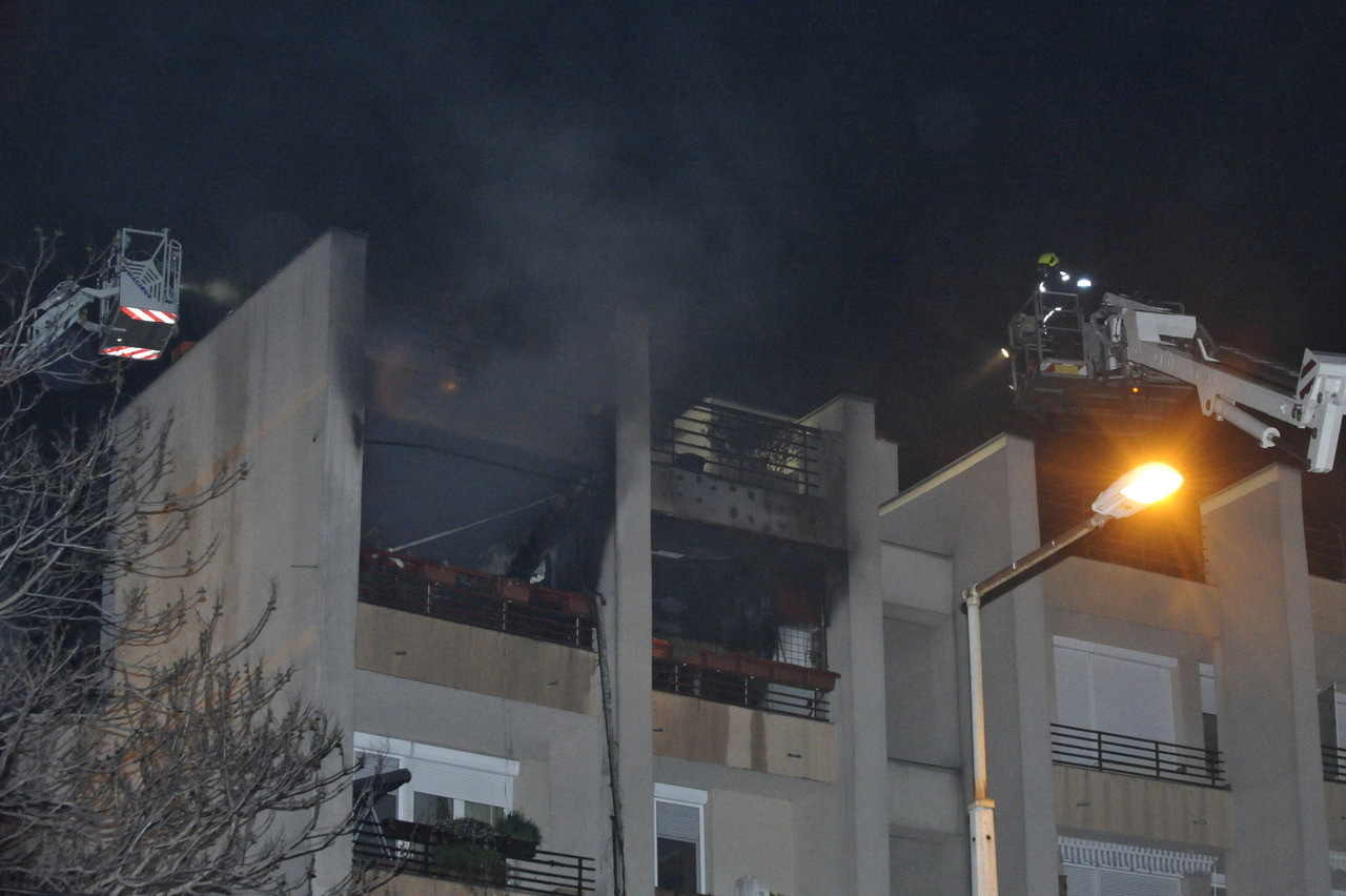 Apartment Building Fire