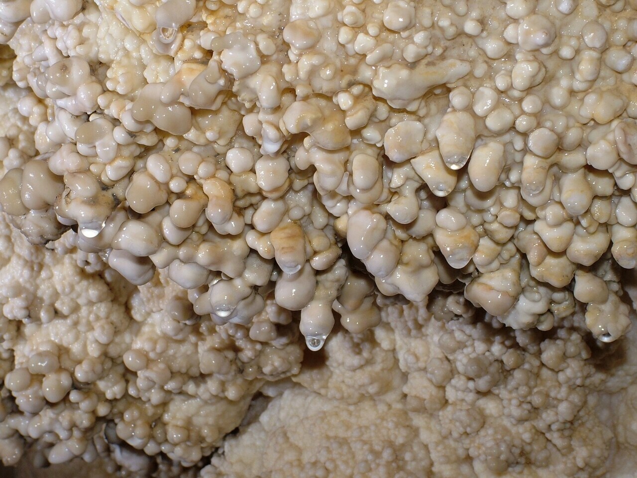 Szemlő-hegyi洞窟石の形成