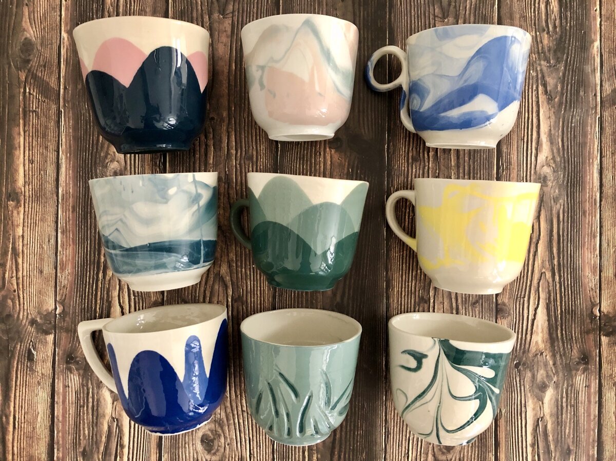 yourart ceramics porcelain mugs workshop